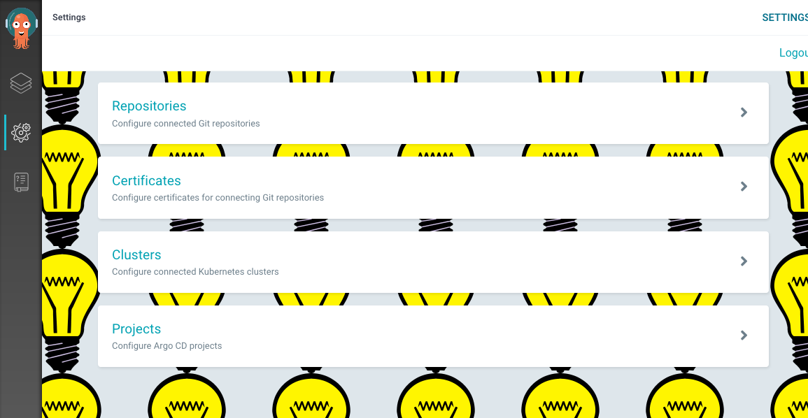 Argo CD background customization