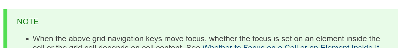 All-caps green text in a light green box.