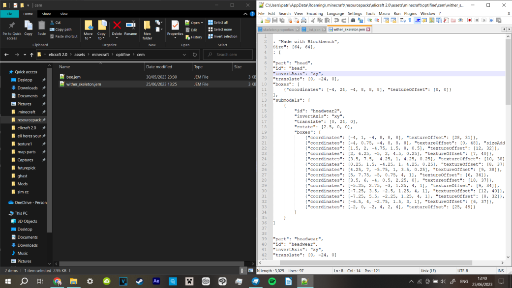 Partially broken model? · Issue #7442 · sp614x/optifine · GitHub