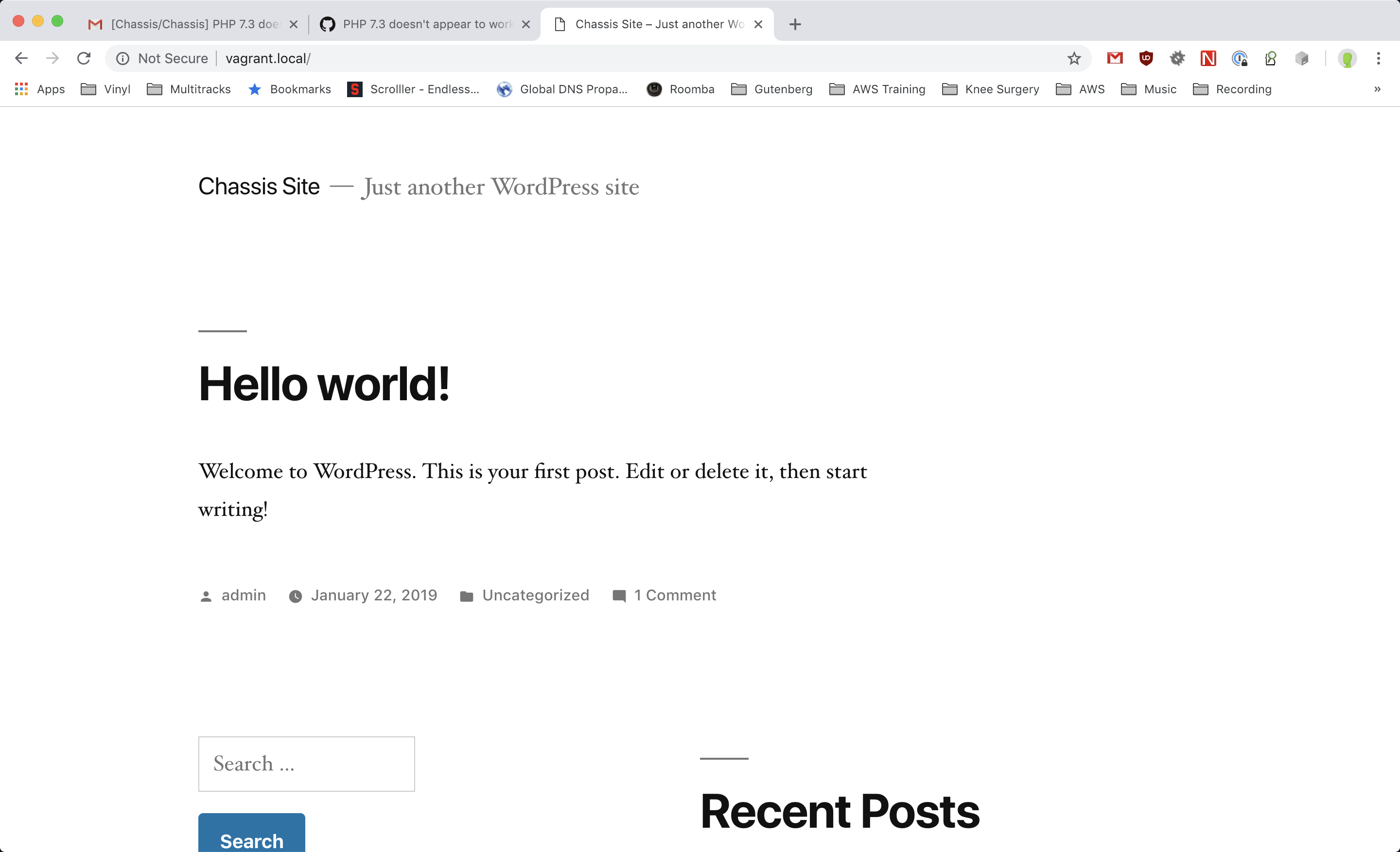 PHP 7.3 doesn't appear to work · Issue #604 · Chassis/Chassis · GitHub