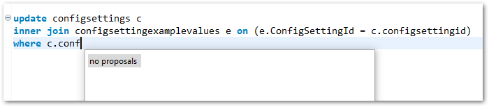 Code completion not working on update query's on 23.2.1 · Issue #21373 ...