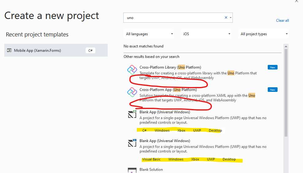 Project templates are missing template tags · Issue #2620 · unoplatform ...