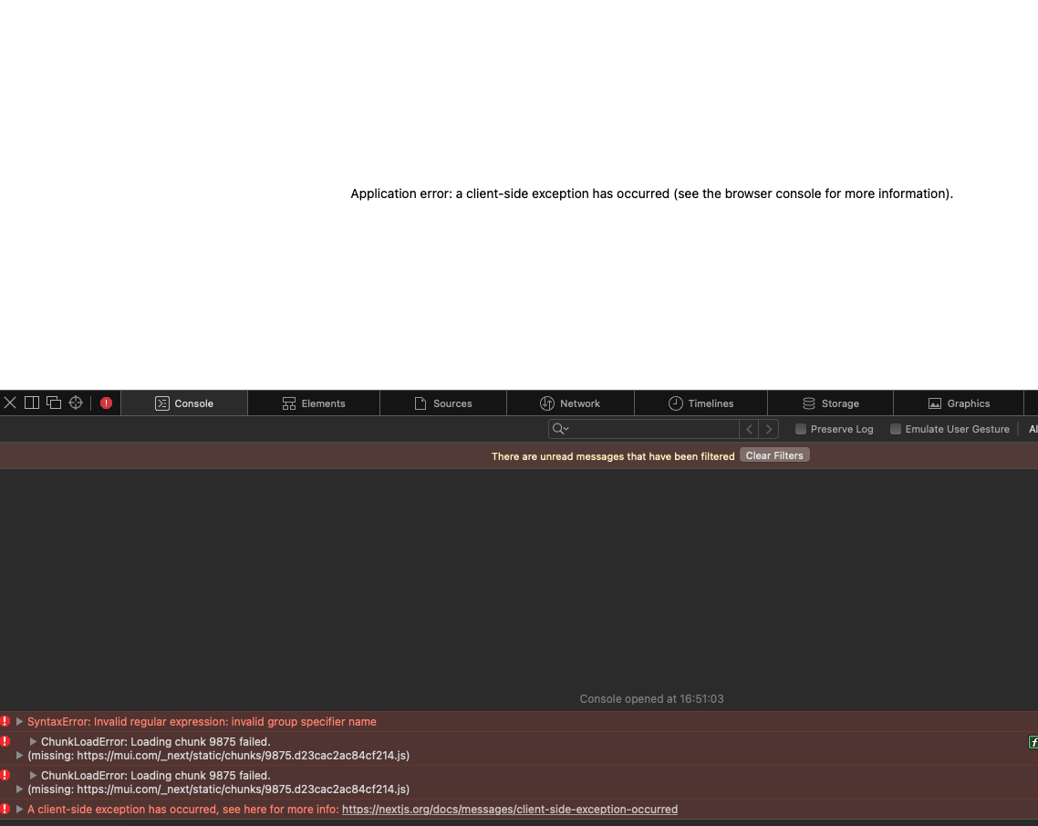 mui.com crash on Safari · Issue #30344 · mui/material-ui · GitHub