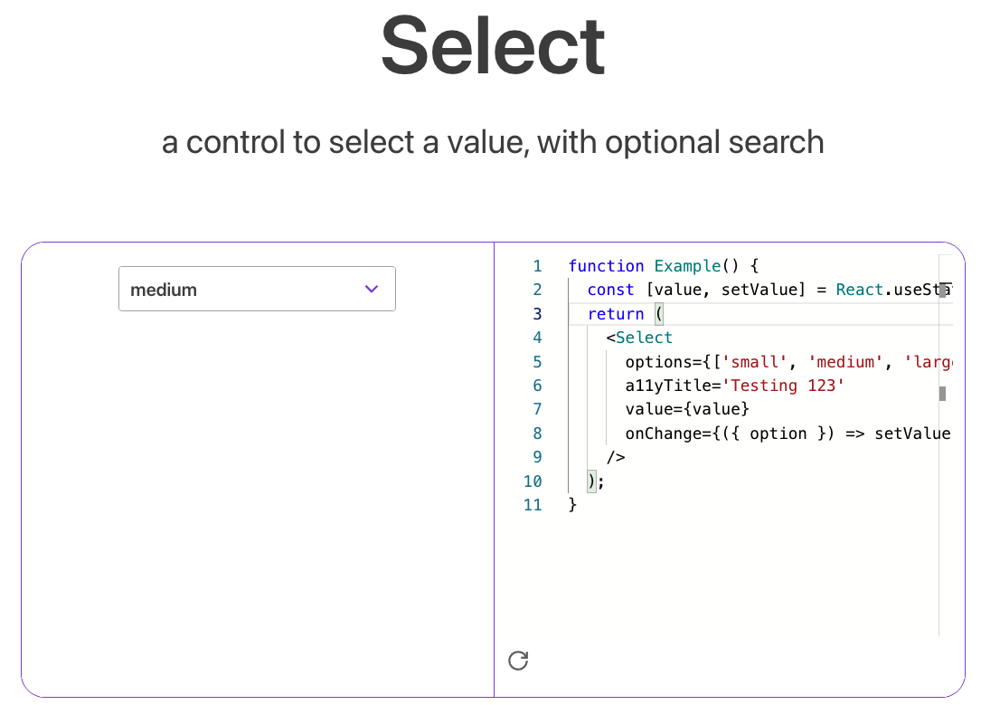 Select component a11yTitle not forward to DropButton · Issue 5189