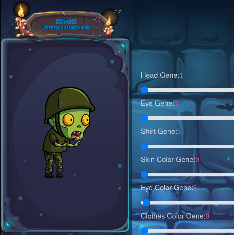 GitHub - code7777/CyptoZombies: A zombie video game, Ethereum DApp ...