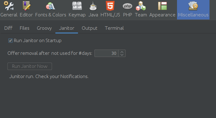 JanitorOptions