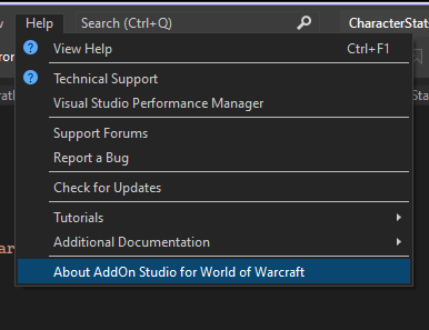 Can't see About page · Issue #1 · FallenWorlds/AddOnStudio · GitHub