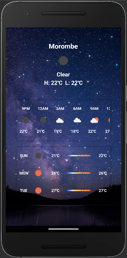 GitHub - ChrisDavison8/CDWeather: A simple Android Weather App using ...