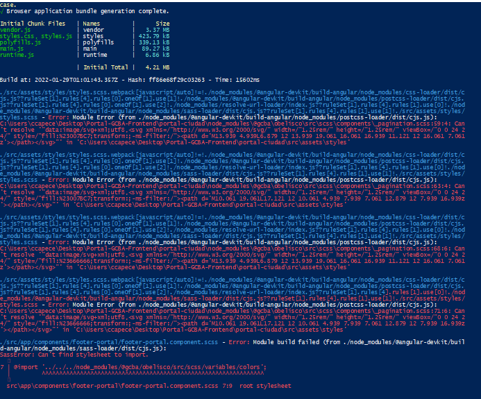 Falla al compilar integrado en un proyecto de angular · Issue #45 ...