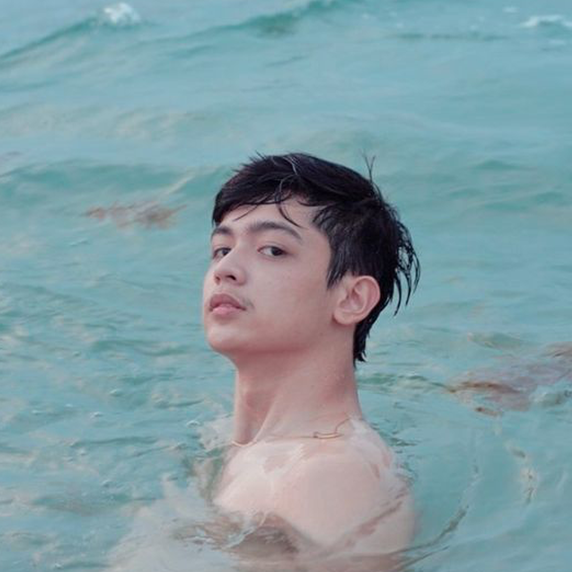 photo of JR on the water