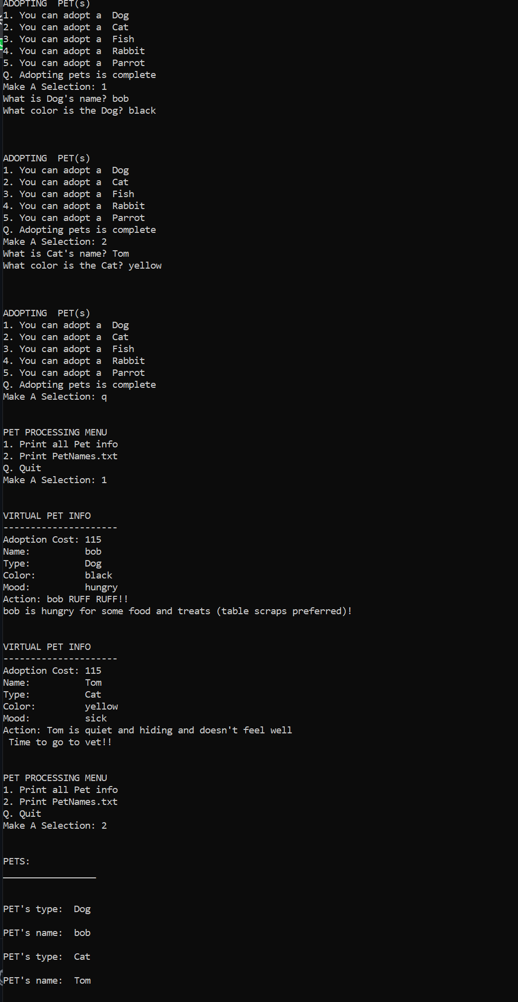 GitHub VardanKeshishyan/Adoptingvirtualpets This program is an