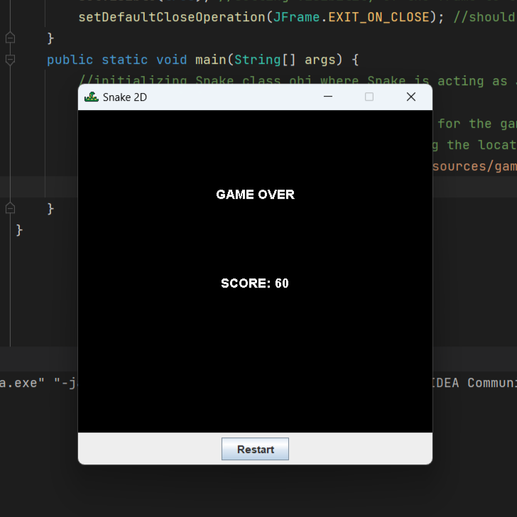 GitHub joydeepsarkar99/Snakes2DGame A GUI based Arcade 2D game of