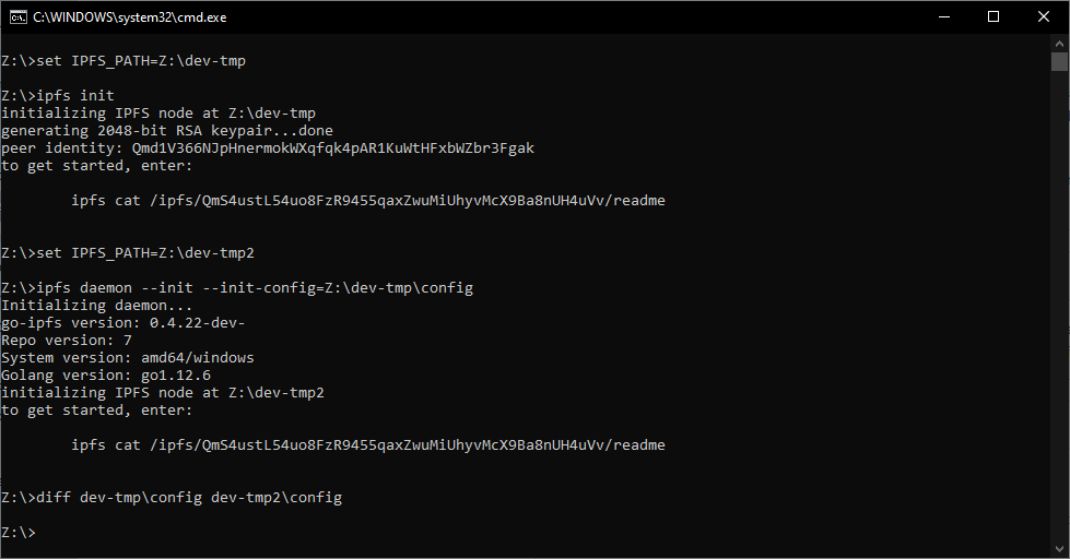 config use existing 01