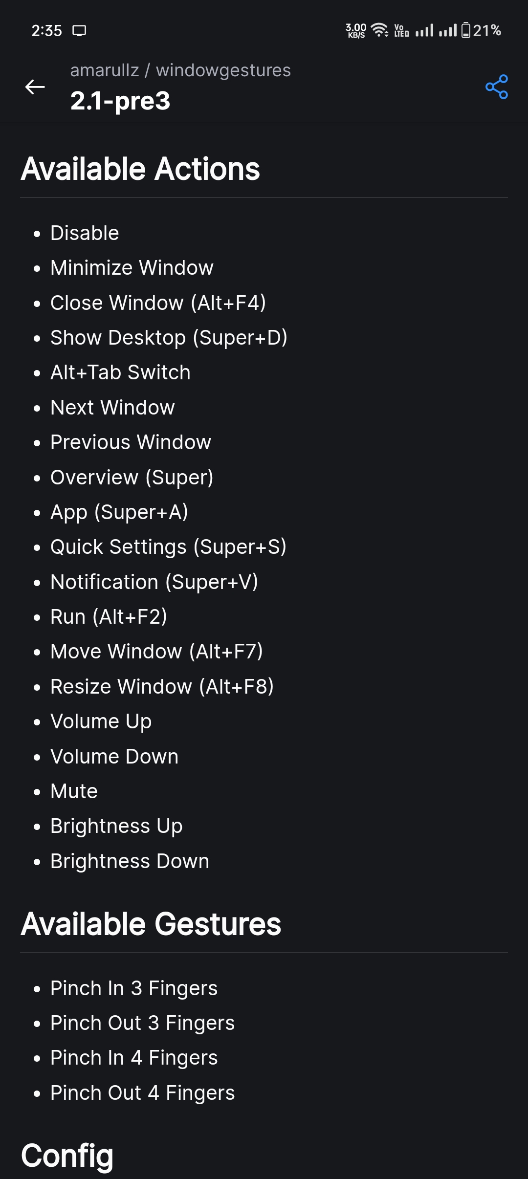 Migrating functionalities from GNOME Gesture Improvements to