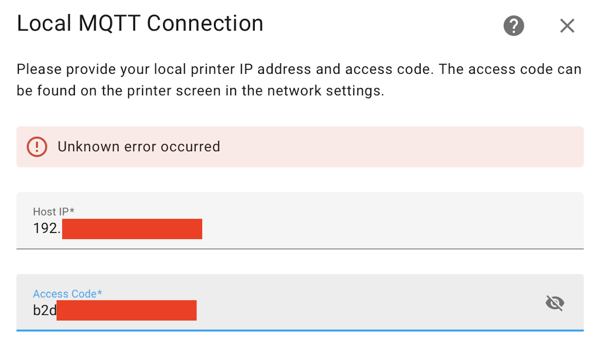 [Bug] Unknown Error entering IP /Access Code · Issue #245 · greghesp/ha ...