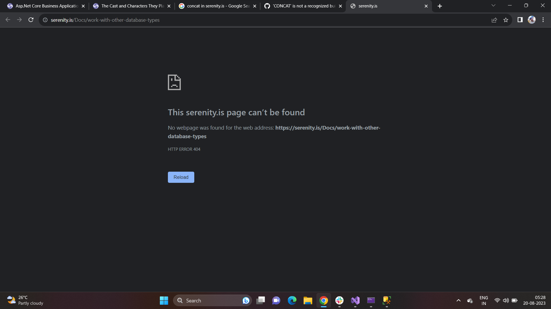 'CONCAT' is not a recognized builtin function name. · Issue 4899