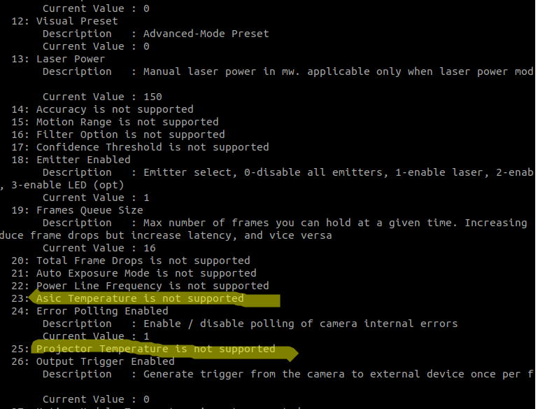 Problem reading the Projector and Asic temperature in C++ · Issue 6735