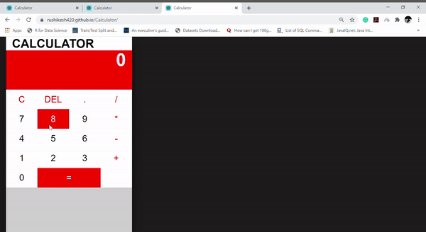 GitHub - rushikesh420/Calculator