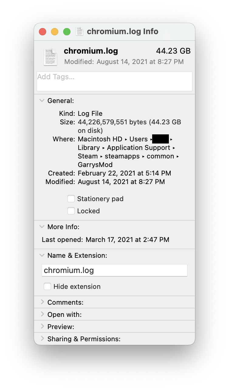 Chromium log is allowed to grow to very large size · Issue #5033 ...
