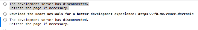 Development server disconnects on refresh · Issue #7097 · facebook ...