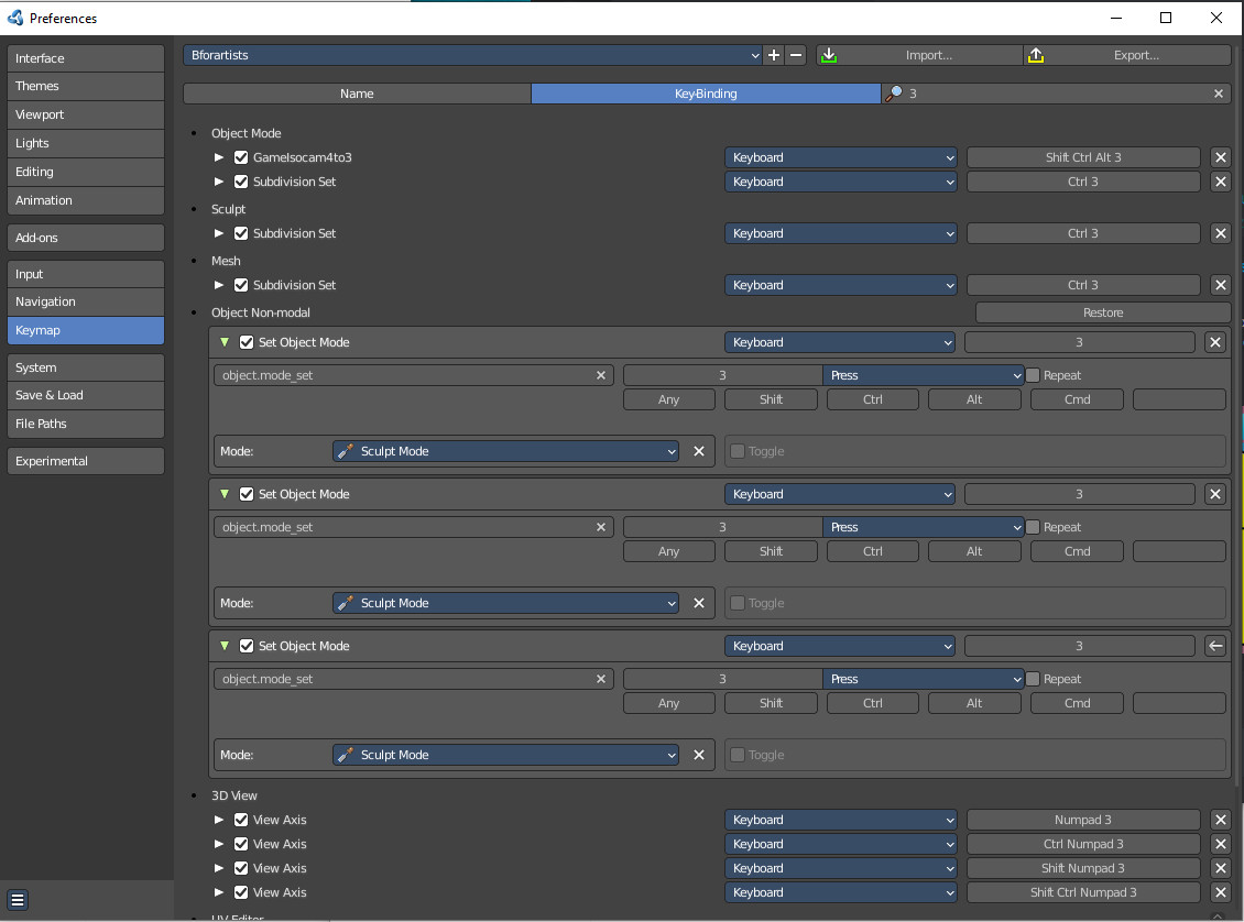 Hotkeys - 3D View - Hair Curve Object - Sculpt Mode hotkey 3 · Issue ...