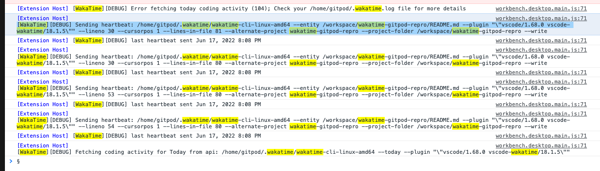 GitHub - clouedoc/wakatime-gitpod-repro: A GitPod + Wakatime bug ...
