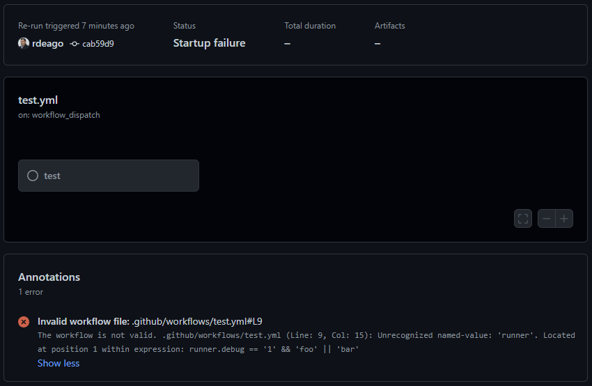 Runner context non available in expression in jobs. .env · Issue #2204 ...