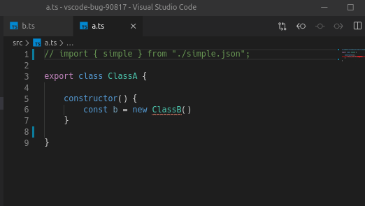 Wrong typescript auto imports when there are json imports · Issue ...