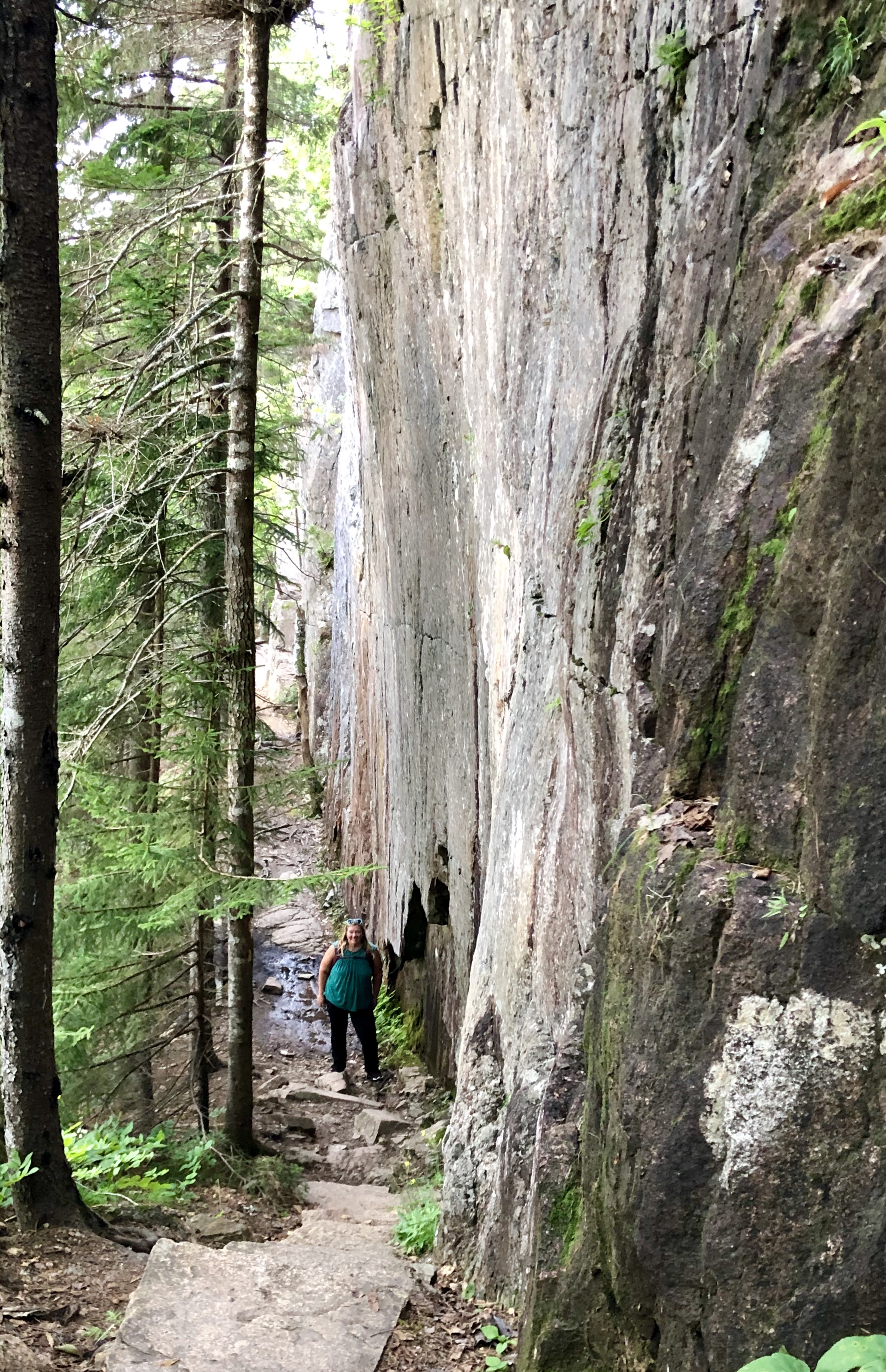 Me next to a cliff