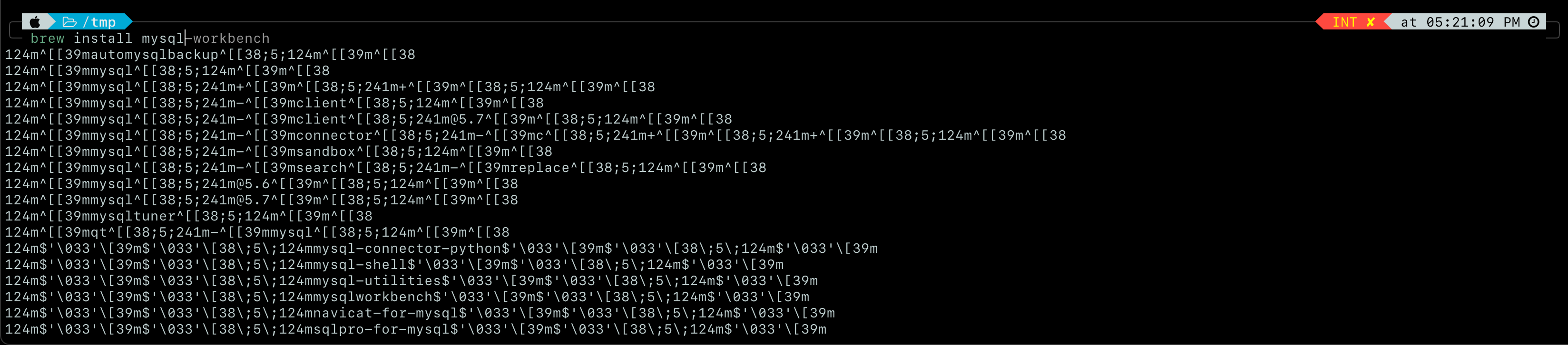 Brew puts in control sequences · Issue 10480 · ohmyzsh