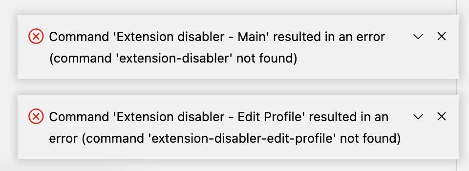 Command not found · Issue #2 · AhmadHddad/vscode-extension-disabler ...