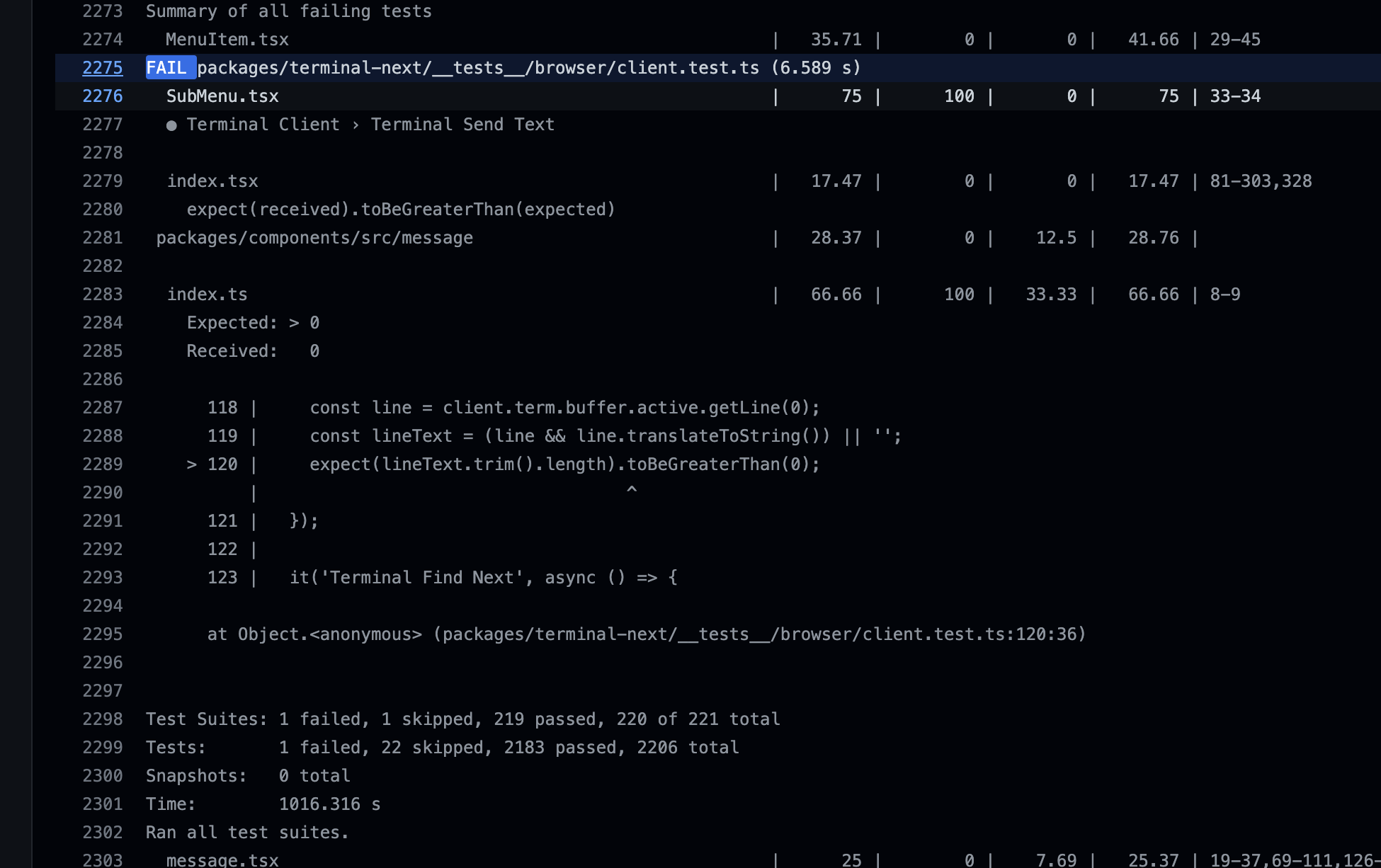 [TEST] 不合理的 test case 收集 · Issue #849 · opensumi/core · GitHub