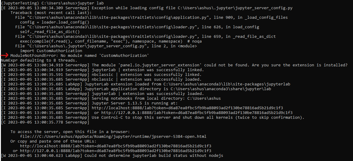 Authentication and Authorization not working through config file