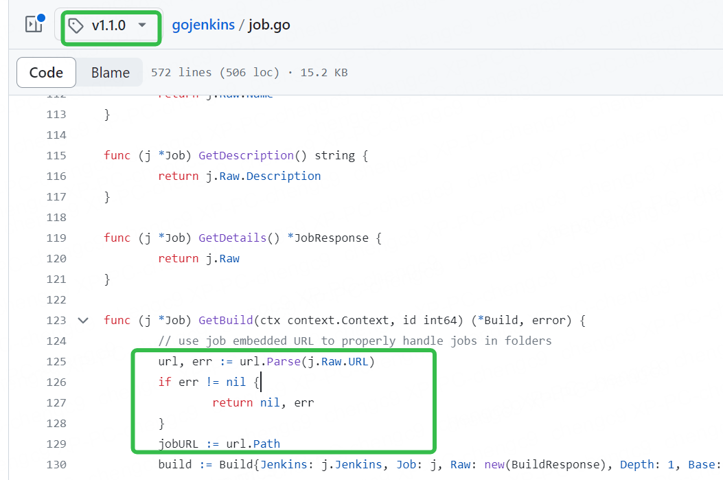 tag v1.1.0 job.go GetBuild获取jobURL有坑 · Issue #316 · bndr/gojenkins · GitHub