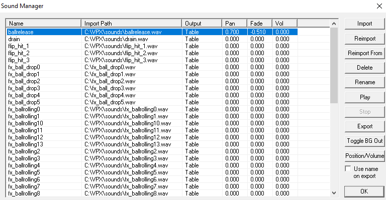 Handle Sounds in Editor · Issue #163 · freezy/VisualPinball.Engine · GitHub