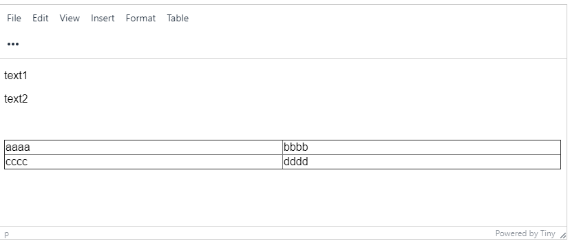 Not removing multiple formats at the same time when selecting the table ...