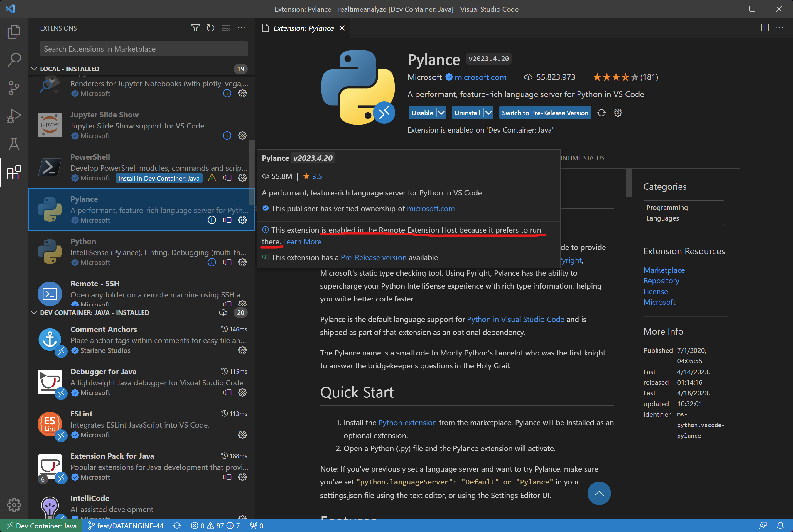 [Feature Request] Give an option if extension should be kept or removed ...