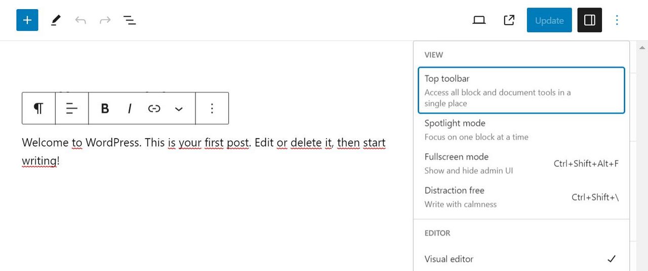 Editor Toolbar display issues in 6.3 · Issue 52688 · WordPress