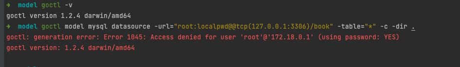 goctl model generate from database on docker mysql latest · Issue #1406 ...