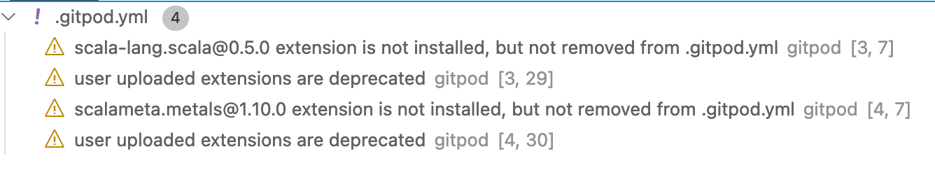 Website gitpod examples don't work · Issue #2932 · scalameta/metals ...