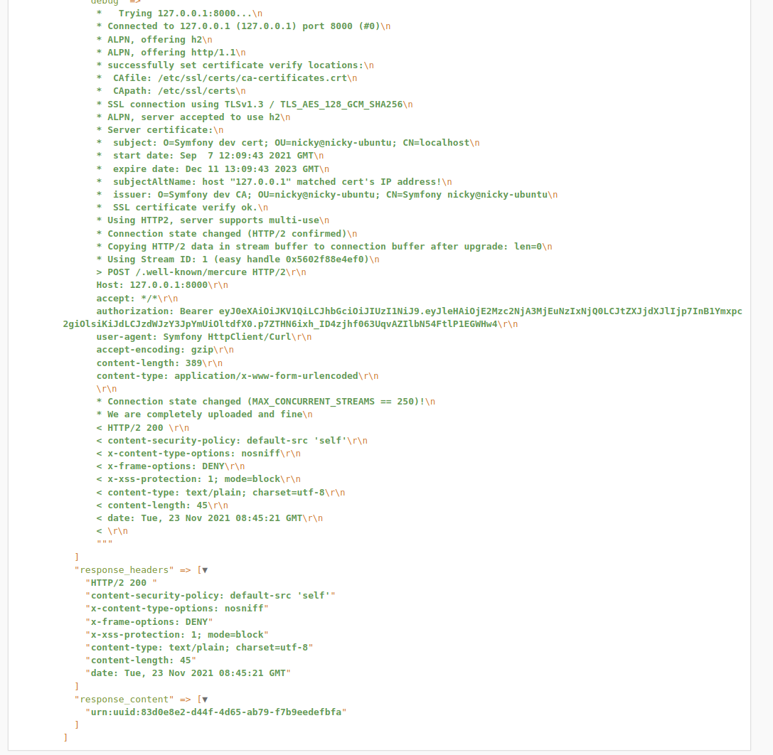 Updates only work via Debugger UI · Issue #590 · dunglas/mercure · GitHub
