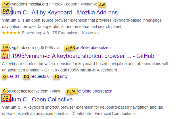 Unclickable hints on Google · Issue #541 · gdh1995/vimium-c · GitHub