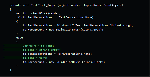 TextDecoration on TextBlock can't be removed · Issue #2156 · microsoft ...