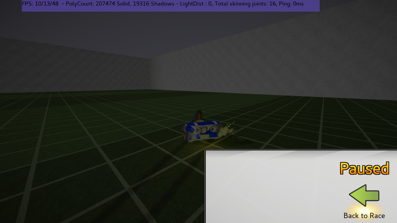 Working 2016 Polycount Poly "leak" With Skidding When Game Paused