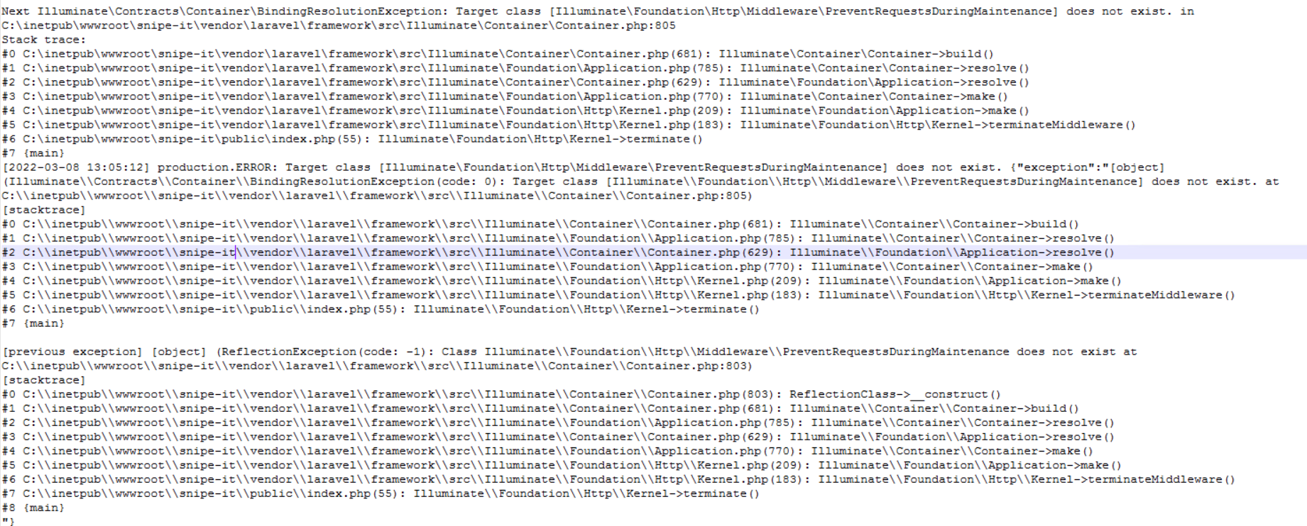 Error when upgrading to 6.0.0-RC-4 · Issue #10800 · snipe/snipe-it · GitHub