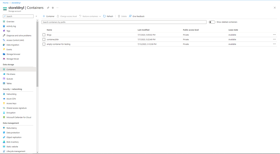 Error message when adding data from Azure Blob Storage · Issue 112444
