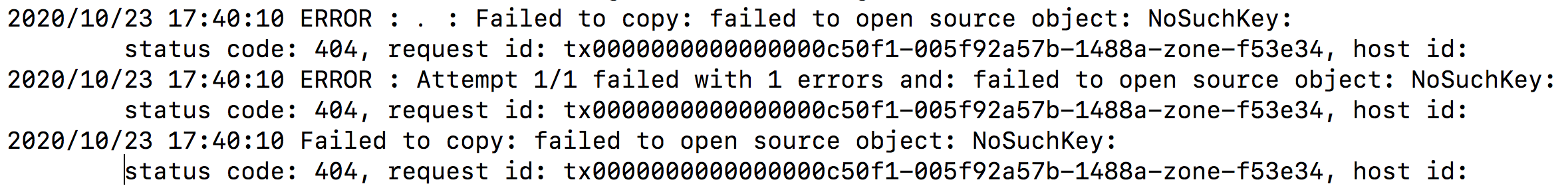 rclone can not copy object from s3 to s3 and the key is ". " or ...