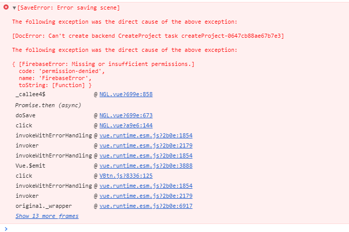 Showing JavaScript exception message in Chrome dev tools - Stack