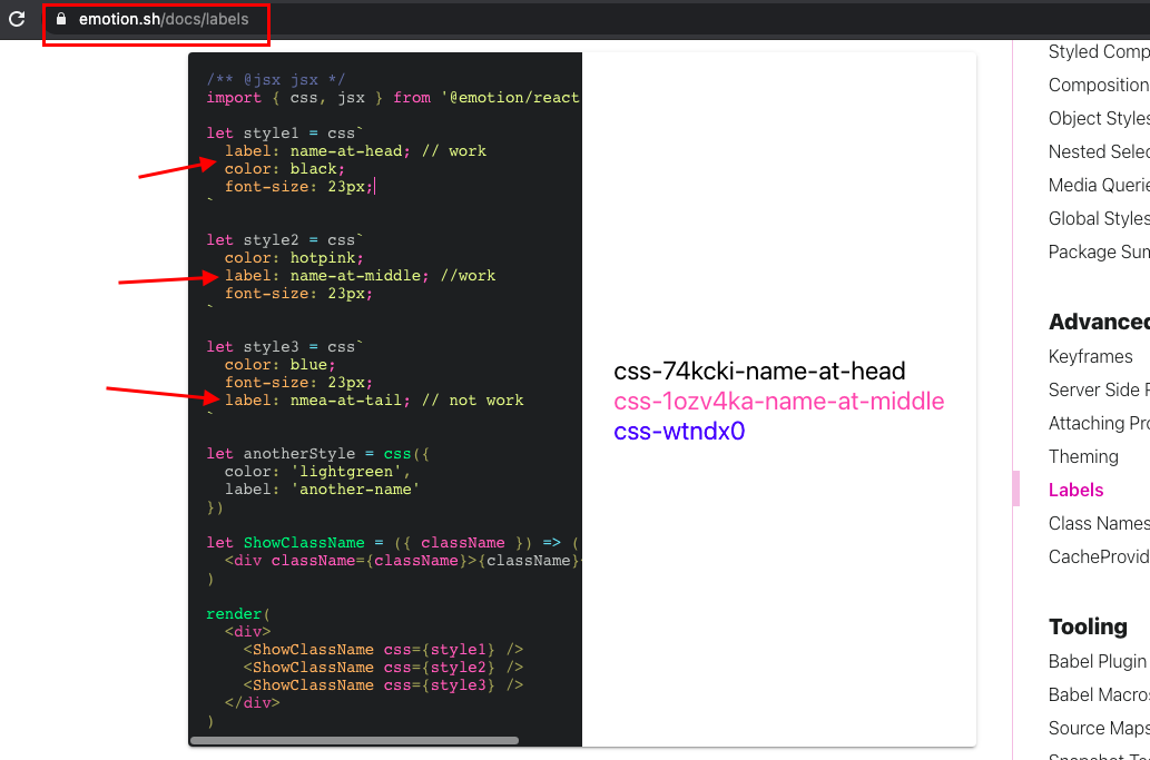 What does the label do? · Issue #2311 · emotion-js/emotion · GitHub