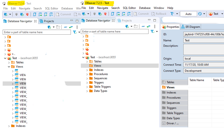 Firebird database views are not visible in version 7.2.5 · Issue #10392 ...